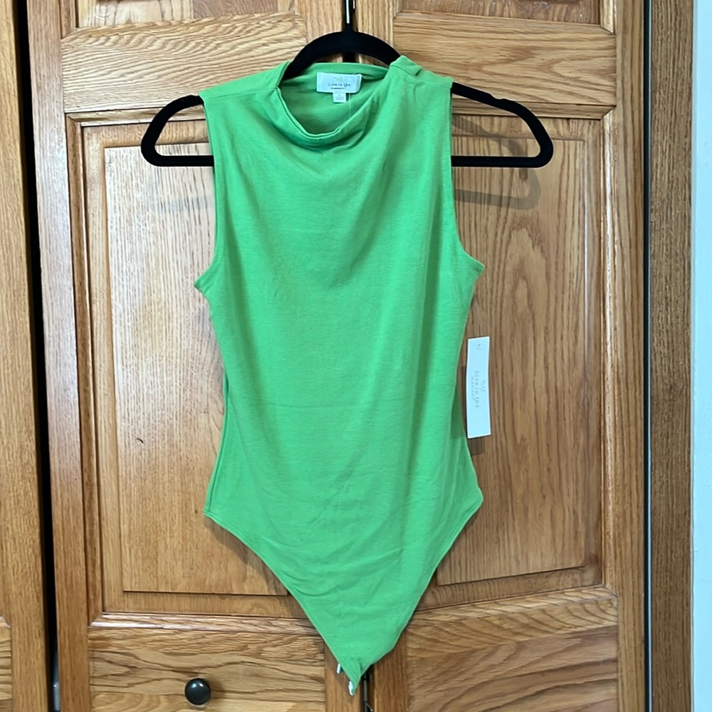 NWT Vibrant green body suit